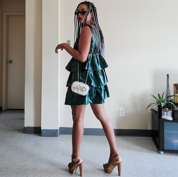 ZARA TIER PARTY DRESS, FITS M - Picture 4 of 15